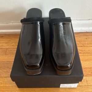 Rachel Comey Salta Clog Black Patent Leather